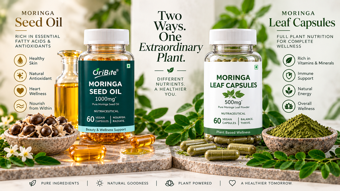Moringa Seed Oil vs. Moringa Leaf Capsules: Benefits, Differences & Dosage