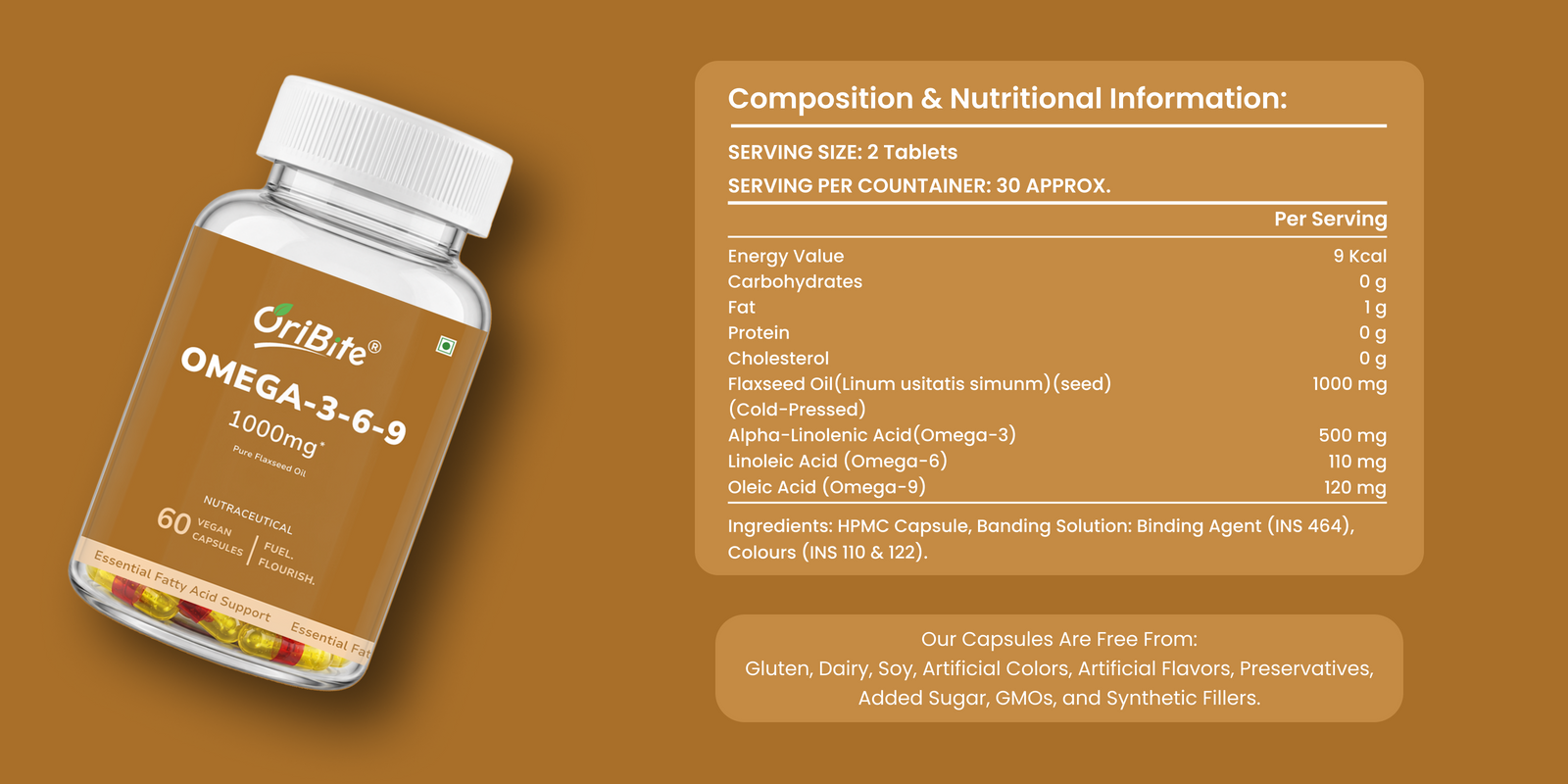 Flaxseed Oil  1000mg Capsules
