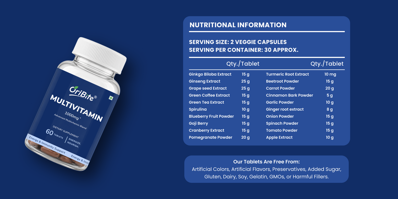 Multivitamin 1000mg Tablets